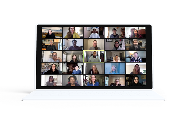 Screenshot of a virtual meeting